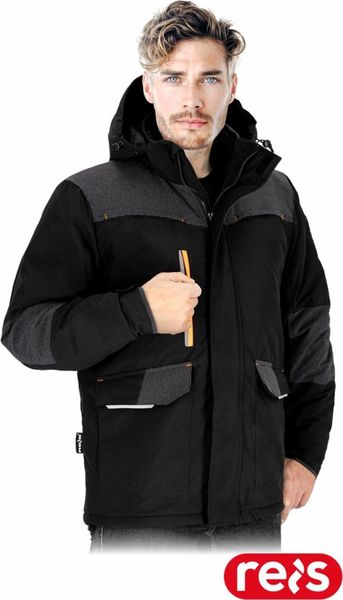 Kurtka męska Reis HOWALD - Męska kurtka ochronna ocieplana tkanina 100% poliester powlekany membraną TPU 142 g/m2 7 kieszeni pikowana podszewka zapina. Brązowe kurtki męskie Reis, m, bez wzorów, z poliesteru, bez ramiączek, bez kaptura. Za 166.21 zł.