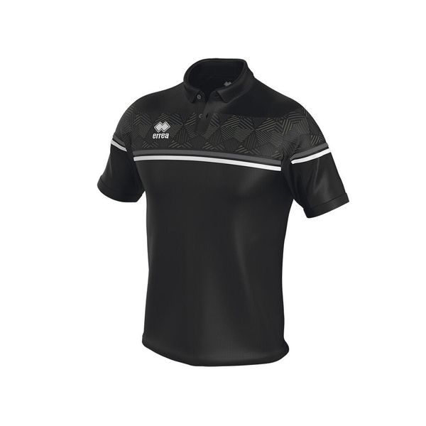 Polo Errea Dominic Polo Mc Ad 07780 Czarny Przód Biały Dorośli. Czarne koszulki polo męskie ERREA, m, bez wzorów, sportowe, bez kołnierzyka, bez ramiączek. Za 210.60 zł.