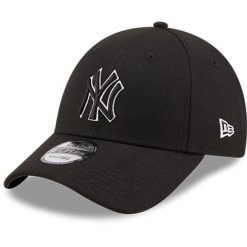 Czapka z daszkiem New York Yankees POP Outline 9Forty. Czarne czapki męskie New Era, bez wzorów, sportowe. Za 170.50 zł.