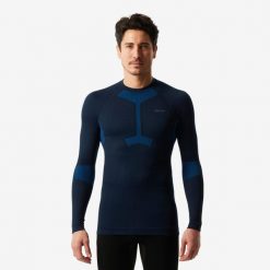 Koszulka termoaktywna narciarska męska Wedze BL500 soft seamless. Bielizna termoaktywna męska WED'ZE, m, bez wzorów, z elastanu, bez ramiączek, narciarskie. Za 129.99 zł.