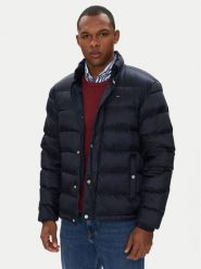 Tommy Jeans Kurtka puchowa DM0DM21937 Granatowy Regular Fit. Niebieskie kurtki męskie Tommy Jeans, l, bez wzorów, z jeansu, bez ramiączek, bez kaptura. Za 679.99 zł.