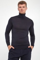 Golf męski z wełny merino LIU JO. Swetry męskie Liu Jo, bez wzorów, z wełny, bez kołnierzyka, bez ramiączek. Za 489.00 zł.