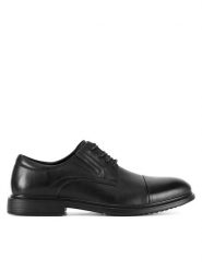 Sergio Bardi Półbuty MF1651-2Z Czarny. Czarne eleganckie półbuty męskie Sergio Bardi, ze skóry, wizytowe, bez obcasa, bez zapięcia. Za 159.99 zł.