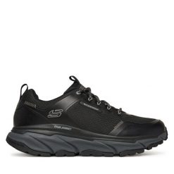 Trekkingi Skechers. Czarne buty trekkingowe męskie Skechers, bez wzorów, bez zapięcia, trekkingowe. Za 379.99 zł.
