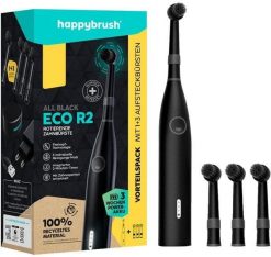 ECO R2 Allblack + 3 Refills, Elektrische Zahnbürste(schwarz). Szczoteczki elektryczne Happybrush. Za 328.14 zł.