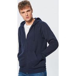 Rozpinana bluza Basic z kapturem - Granatowy. Bluzy rozpinane męskie marki Cropp. Za 89.99 zł.
