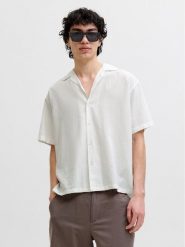 Jack & Jones Koszula Breeze 12288594 Biały Relaxed Fit. Białe koszule męskie Jack & Jones, m, bez wzorów, z bawełny, bez kołnierzyka, bez ramiączek. Za 119.99 zł.