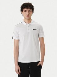 EA7 Emporio Armani Polo 7M001477 AF10375 U0002 Biały Regular Fit. Białe koszulki polo męskie EA7 Emporio Armani, m, bez wzorów, z bawełny, bez kołnierzyka, bez ramiączek. Za 429.99 zł.