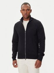 BOSS Kardigan H-Idino 50543150 Czarny Regular Fit. Czarne kardigany męskie Boss, m, bez wzorów, z bawełny, bez ramiączek. Za 929.99 zł.