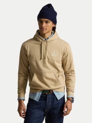 Polo Ralph Lauren Bluza 710B14661005 Beżowy Regular Fit. Brązowe bluzy nierozpinane męskie Polo Ralph Lauren, m, bez wzorów, z bawełny, bez ramiączek, bez kaptura. Za 859.99 zł.
