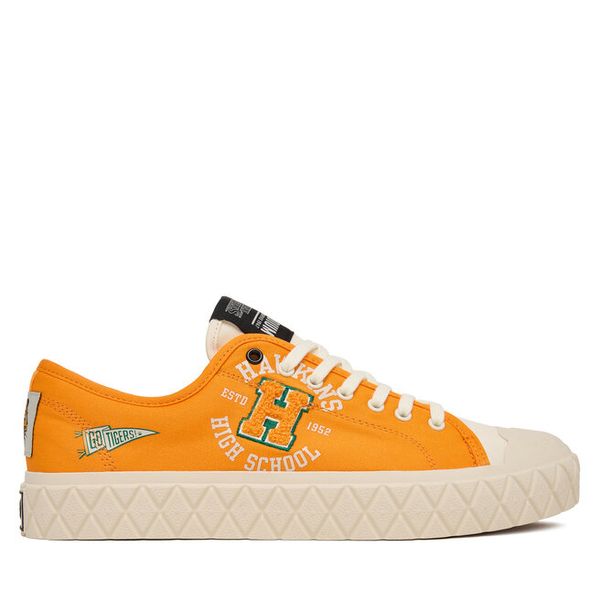 Trampki Palladium. Brązowe trampki męskie Palladium, bez wzorów, bez zapięcia. Za 349.99 zł.