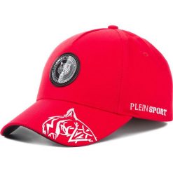 Czapka z daszkiem PLEIN SPORT - Visor Hat Original P19A MAC0380 STE003N Red 13. Czerwone czapki męskie marki Plein Sport, bez wzorów, z bawełny, sportowe. Za 649.00 zł.