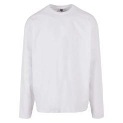 Męska Koszulka Z Długim Rękawem Ultra Heavyweight Oversized T-shirt. Białe koszulki męskie z długim rękawem Urban Classics, m, bez wzorów, sportowe, bez kołnierzyka, bez ramiączek. Za 153.99 zł.