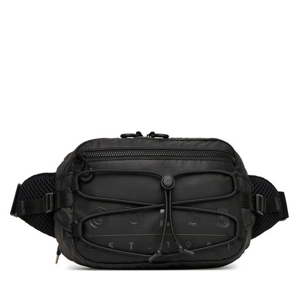 Nerka Guess. Czarne saszetki męskie Guess, z aplikacjami, małe. Za 179.99 zł.