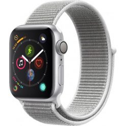 Apple Watch Series 4 GPS + Cellular, 40mm Silver Aluminium Case with Seashell Sport Loop. Zegarki sportowe Apple. Za 2,349.00 zł.