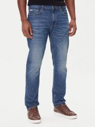 Guess Jeans Jeansy M5BA1C D002C Niebieski Slim Fit. Niebieskie jeansy męskie Guess Jeans, z aplikacjami, z bawełny. Za 399.99 zł.