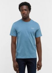 Męski T-Shirt Mustang Style Austin Bluestone 1016857 5180. T-shirty męskie Mustang, m, bez wzorów, bez kołnierzyka, bez ramiączek. Za 79.99 zł.