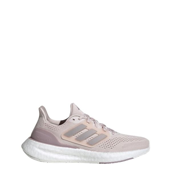 Buty Pureboost 23. Brązowe buty do biegania męskie ADIDAS, bez wzorów, z materiału, bez zapięcia, do biegania. Za 649.00 zł.