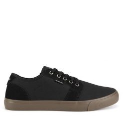 Trampki Quiksilver. Czarne trampki męskie Quiksilver, bez wzorów, bez zapięcia. Za 129.99 zł.