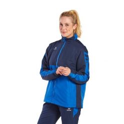 Kurtka Erima Six Wings. Niebieskie kurtki męskie Erima, m, bez wzorów, z polaru, bez ramiączek, z kapturem. W wyprzedaży za 308.00 zł.