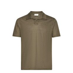 Koszulka polo męska Gant Linen Ss Polo. Zielone koszulki polo męskie Gant, m, bez wzorów, ze lnu, sportowe, bez kołnierzyka, bez ramiączek. W wyprzedaży za 223.00 zł.
