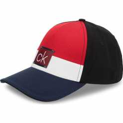 Czapka z daszkiem CALVIN KLEIN JEANS - Clr Blocking Trucker K50K504117 448. Czerwone czapki męskie Calvin Klein Jeans, z bawełny. Za 179.00 zł.