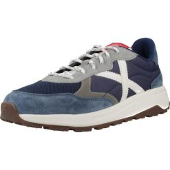 Buty MUNICH BABEL 14 Niebieski. Niebieskie buty trekkingowe męskie Munich, bez wzorów, ze skóry, bez zapięcia, trekkingowe. Za 386.99 zł.