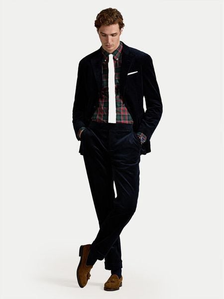 Polo Ralph Lauren Koszula 710953644008 Czerwony Custom Fit. Czerwone koszule męskie Polo Ralph Lauren, m, bez wzorów, z bawełny, bez kołnierzyka, bez ramiączek. Za 529.99 zł.