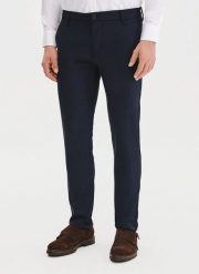 PAKO LORENTE – Męskie granatowe spodnie. Spodnie na co dzień męskie Pako Lorente, bez wzorów, z elastanu, casualowe. Za 249.99 zł.