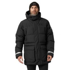 Kurtka uniwersalna męska Helly Hansen 53676990. Czarne kurtki męskie Helly Hansen, m, bez wzorów, z syntetyku, sportowe, bez ramiączek, z kapturem. W wyprzedaży za 1,433.50 zł.
