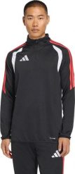 Bluza męska adidas Tiro 26 League Training Top czarno-biało-czerwona JY9697 L. Białe bluzy nierozpinane męskie ADIDAS, l, bez wzorów, bez ramiączek, bez kaptura. Za 218.99 zł.