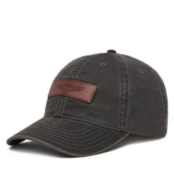 Czapka z daszkiem Aeronautica Militare. Czarne czapki męskie Aeronautica Militare, bez wzorów. Za 219.99 zł.
