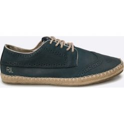 Pepe Jeans - Półbuty. Szare mokasyny męskie Pepe Jeans, z jeansu, casualowe. W wyprzedaży za 179.90 zł.