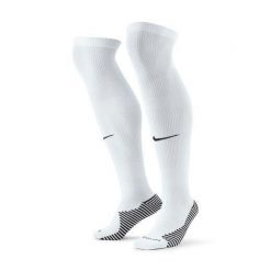 Getry Piłkarskie Męskie Nike MatchFit Wysokie. Białe legginsy męskie Nike, m, bez wzorów, do piłki nożnej. W wyprzedaży za 65.15 zł.