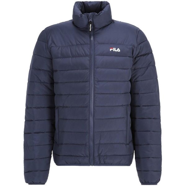 Męska Ocieplana Kurtka Butzbach. Niebieskie kurtki męskie Fila, m, bez wzorów, z puchu, sportowe, bez ramiączek, bez kaptura. Za 360.99 zł.