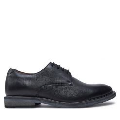 Półbuty Josef Seibel. Czarne eleganckie półbuty męskie Josef Seibel, wizytowe, bez obcasa, bez zapięcia. Za 299.99 zł.