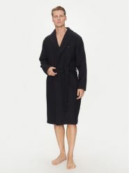 Tommy Hilfiger Szlafrok UM0UM03524 Granatowy. Niebieskie szlafroki męskie Tommy Hilfiger, m, bez wzorów, z bawełny, bez kaptura. Za 249.99 zł.