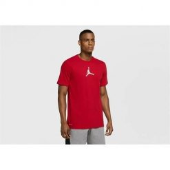 Koszulka sportowa męska Nike Air Jordan Dri-fit Air Graphic. Czerwone t-shirty sportowe męskie Nike, m, bez wzorów, sportowe, bez ramiączek. Za 227.00 zł.