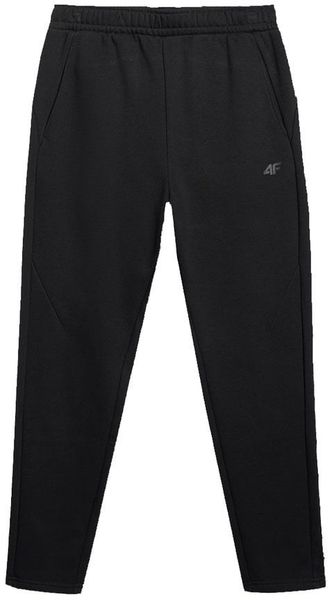 Spodnie dresowe 4F męskie czarne Treningowe S. Czarne długie spodnie sportowe męskie 4f, bez wzorów, z dresówki. Za 73.45 zł.