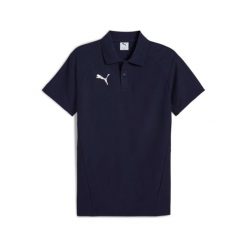 Polo Puma Evostripe. Niebieskie koszulki polo męskie Puma, bez wzorów, sportowe, bez kołnierzyka, bez ramiączek. Za 231.00 zł.