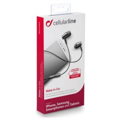 Słuchawki Cellular Line CELLULAR (AKGGLCELRW000013). Szare słuchawki douszne Cellular Line. Za 47.31 zł.