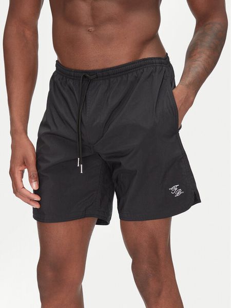 Filling Pieces Szorty kąpielowe Classic 9142220 Czarny Regular Fit. Czarne kąpielówki męskie Filling Pieces, bez wzorów, z syntetyku. Za 219.99 zł.