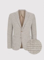 PAKO LORENTE – Beżowa marynarka w pepitkę. Brązowe marynarki męskie Pako Lorente, m, bez wzorów, z bawełny. Za 799.99 zł.