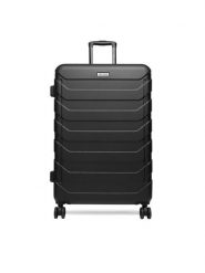 GINO ROSSI Walizka duża CEO-GIN-L-001-05-BLACK Czarny. Czarne walizki męskie Gino Rossi, bez wzorów, z poliesteru, duże. Za 299.99 zł.