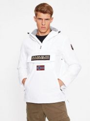 Napapijri Kurtka anorak NP0A4GMD Biały Regular Fit. Białe kurtki męskie Napapijri, m, bez wzorów, z syntetyku, bez ramiączek, bez kaptura. Za 949.99 zł.