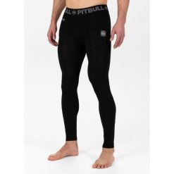 Legginsy do MMA męskie Pitbull West Coast Performance Small Logo. Czarne bielizna termoaktywna męska PITBULL, m, bez wzorów, bez ramiączek. Za 159.00 zł.