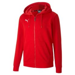 Bluza męska Puma teamGOAL 23 Casuals Hooded Jacket czerwona. Czerwone bluzy nierozpinane męskie Puma, l, bez wzorów, casualowe, bez ramiączek, z kapturem. W wyprzedaży za 202.00 zł.
