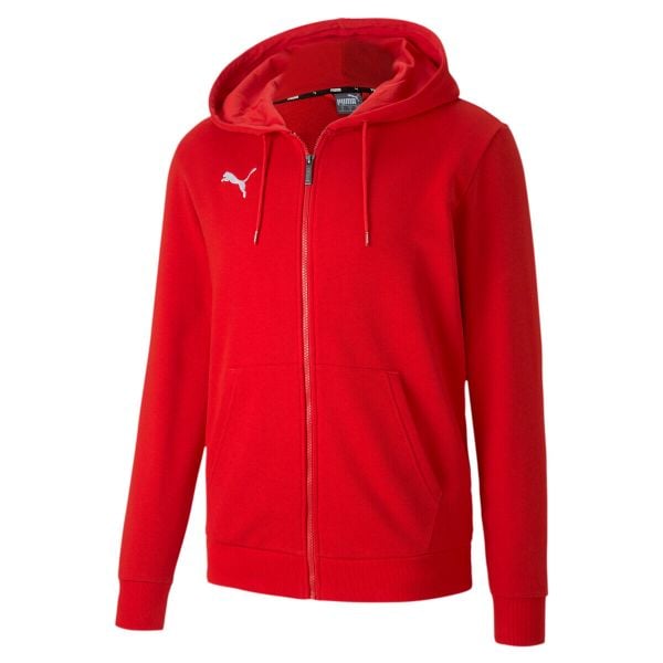Bluza męska Puma teamGOAL 23 Casuals Hooded Jacket czerwona. Czerwone bluzy nierozpinane męskie Puma, l, bez wzorów, casualowe, bez ramiączek, z kapturem. W wyprzedaży za 202.00 zł.
