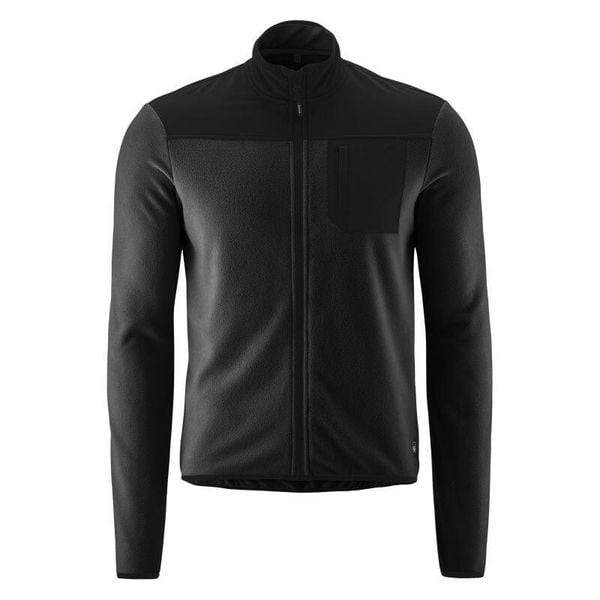 Kurtka z dresu Gonso Adventure. Czarne kurtki męskie Gonso, bez wzorów, z dresówki, sportowe, bez ramiączek, bez kaptura. Za 472.50 zł.