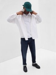 Gap Jeansy 709153-00 Granatowy Regular Fit. Niebieskie jeansy męskie GAP, bez wzorów, z bawełny. Za 329.99 zł.